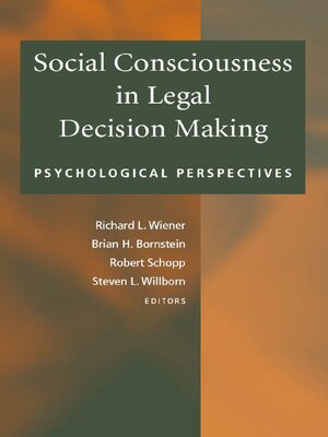 cover image of Social Consciousness in Legal Decision Making